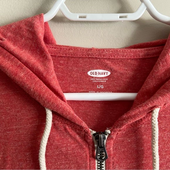 Old Navy Red Zip Up Sweater in size Large - Picture 2 of 4